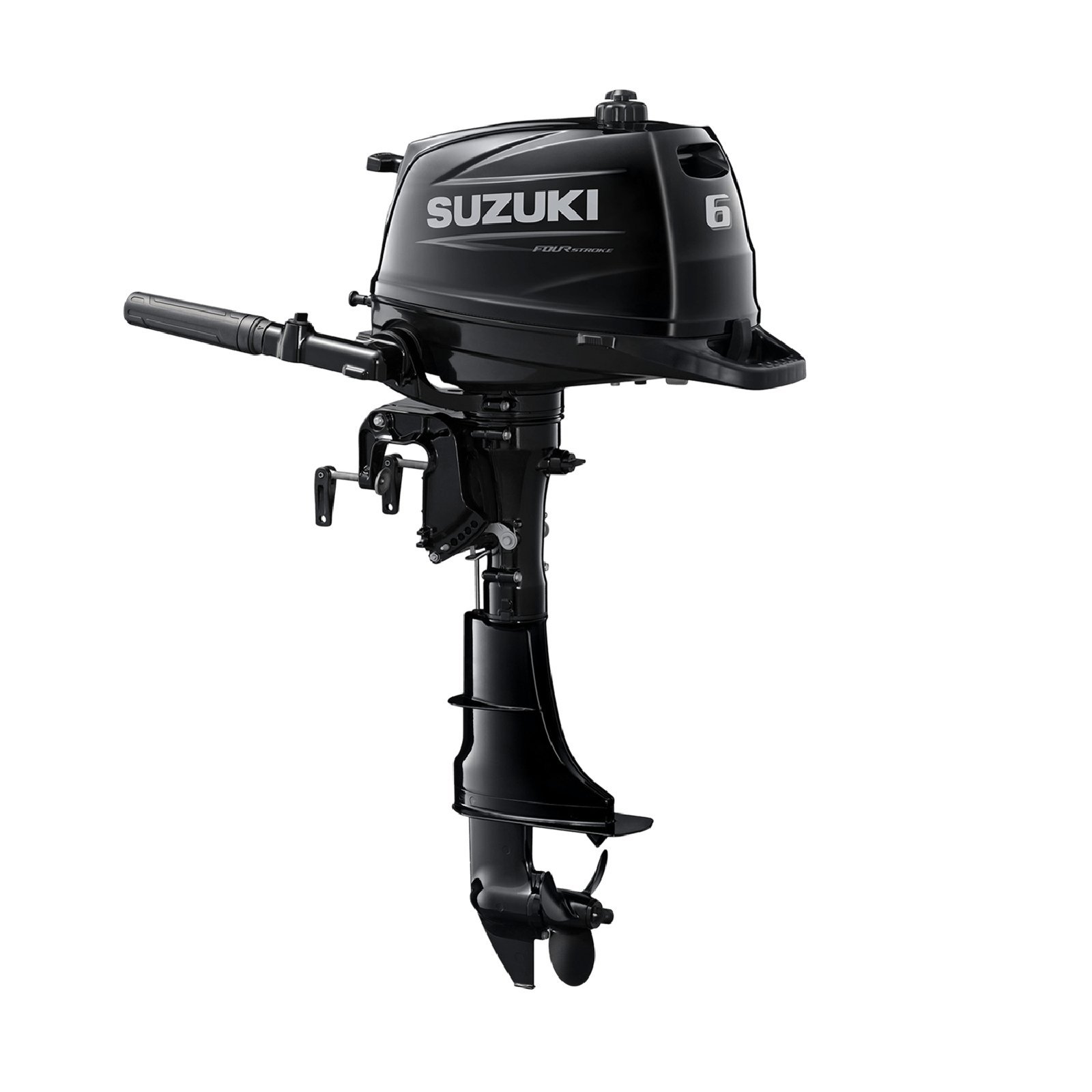 Suzuki DF6A 6HP 4-Stroke Outboard Motor – Short (15″) Shaft, Manual start