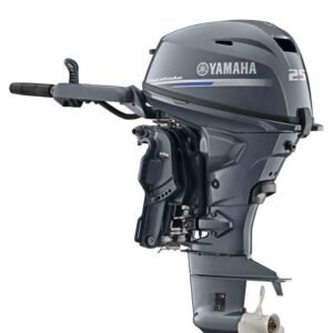 Yamaha 25HP 4-Stroke Outboard Motor | Tiller Steering | Electric + Manual Start | Power Trim & Tilt | 15" Short | Model F25SWTHC