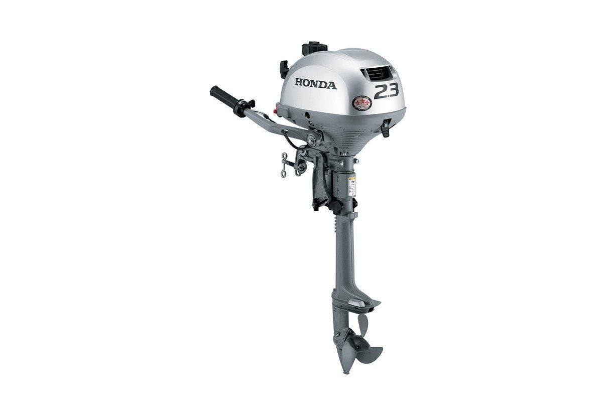 Honda 2.3hp Portable Outboard | Tiller, Manual Start, 20″ Shaft | BF2.3D3LCH