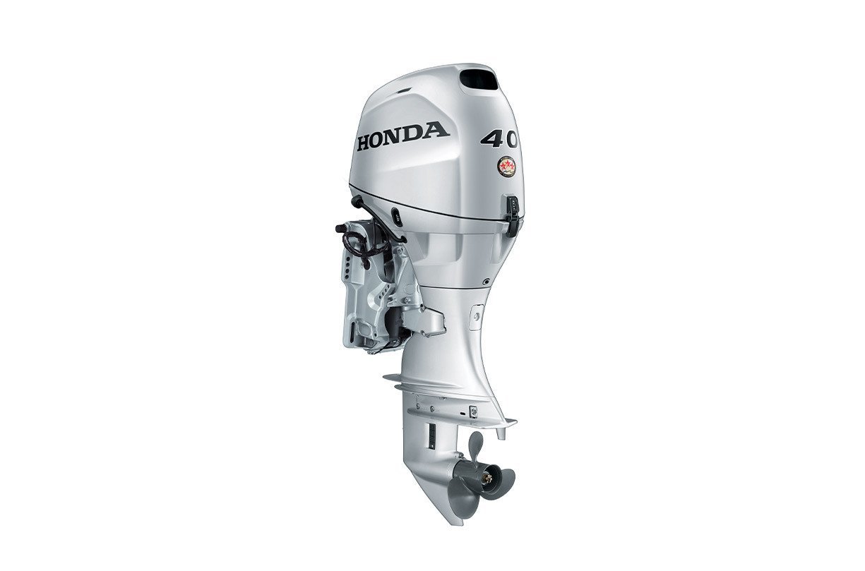 Honda 40hp Outboard | Tiller, Electric Start, 20″ Shaft | BF40D4LHA view 2