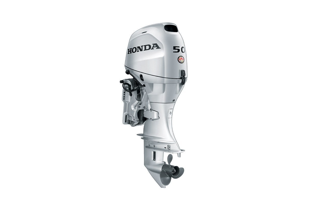 Honda 50hp Outboard | Remote Mechanical, Electric Start, 20″ Shaft | BF50D4LRTA view 2