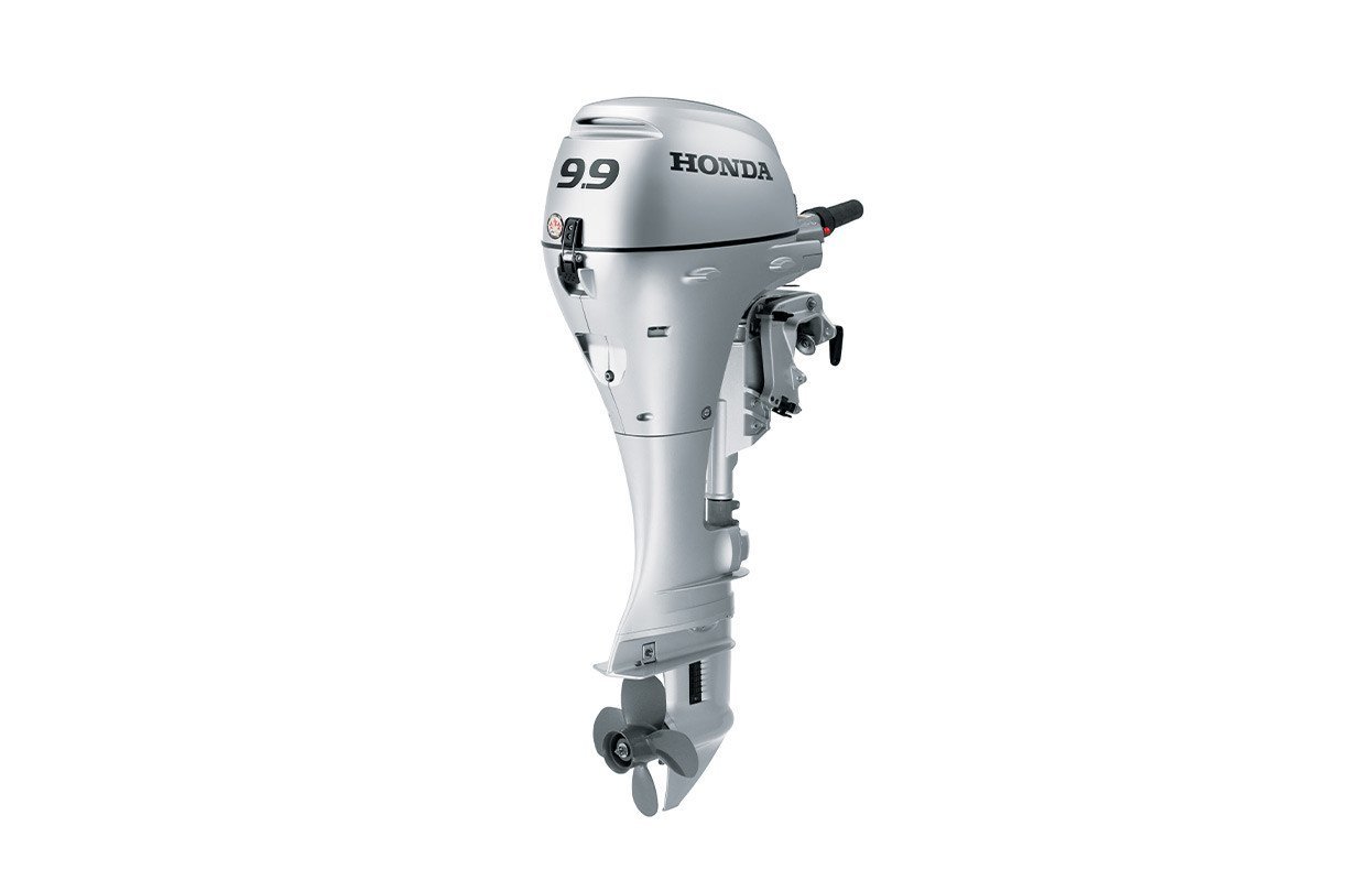 Honda 9.9hp Power Thrust Portable Outboard | Tiller, Electric and Manual Start, 25″ Shaft | BFP10D3XHT