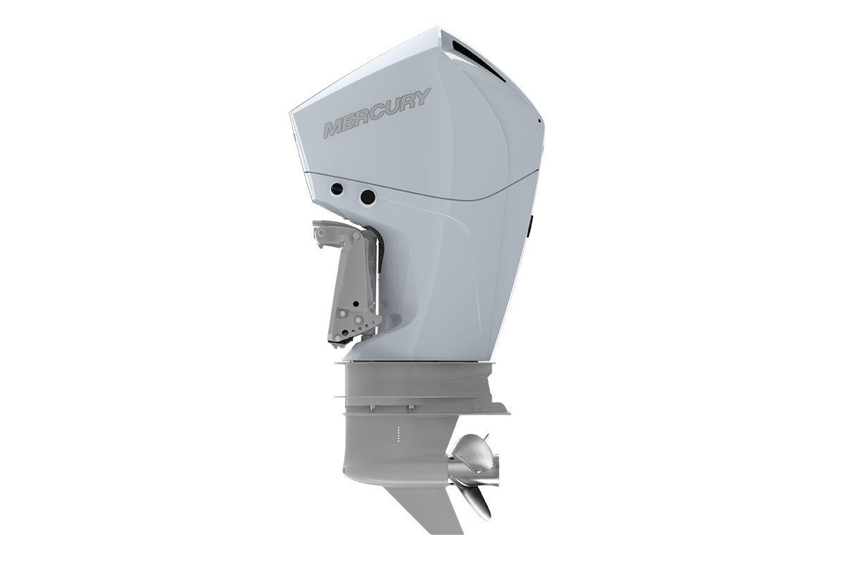 Mercury 200HP 4-Stroke Outboard | Digital Throttle & Shift | 25″ X-Long | White | mercury-200hp-white-dts-outboard-200xl view 2
