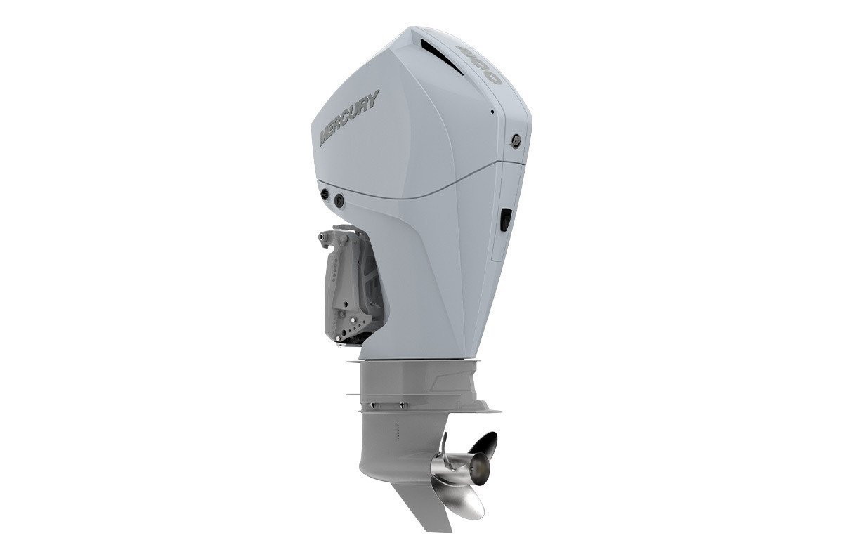 Mercury 200HP 4-Stroke Outboard | Counter Rotation | Digital Throttle & Shift | 25″ X-Long | White | mercury-200hp-white-dts-outboard-200cxl