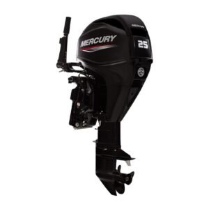 Mercury 25hp EFI Outboard – Tiller, Electric Start, 20″ Shaft – 25ELH
