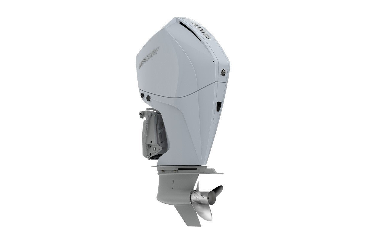 Mercury 250HP 4-Stroke Outboard | Counter Rotation | Digital Throttle & Shift | 30″ XX-Long | White | 250CXXL WH DTS