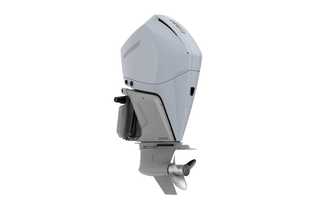 Mercury 250HP Verado 4-Stroke Outboard | Counter Rotation | Digital Throttle & Shift | 30″ XX-Long | White | Verado 250CXXL WH