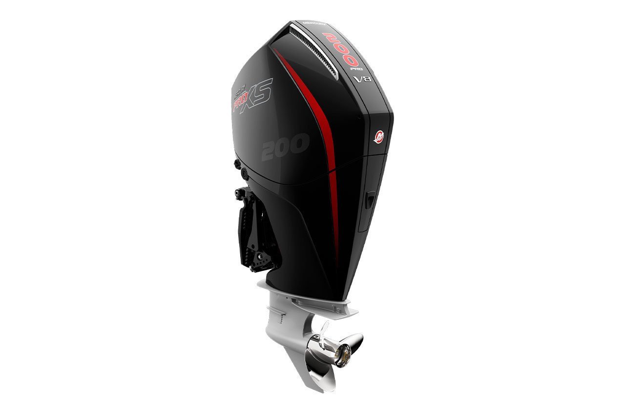 Mercury 200HP Pro XS 4-Stroke Outboard | Remote Mechanical | 25″ X-Long | mercury-pro-xs-200hp-outboard-remote-mechanical-electric-start-25-shaft-2…