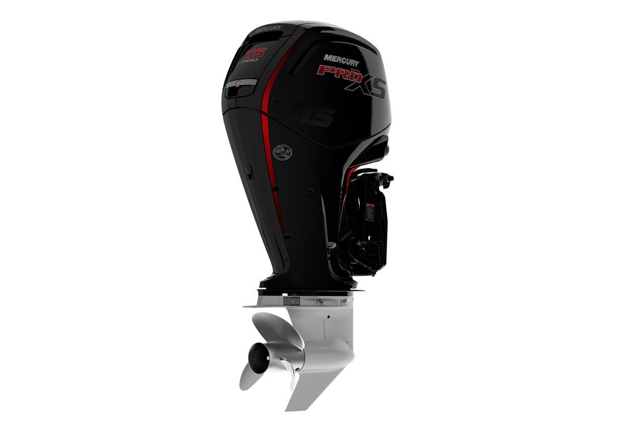 Mercury Pro XS 115hp EXLPT Outboard – Remote Mechanical, Electric Start, 25″ Shaft – 115EXLPT view 3