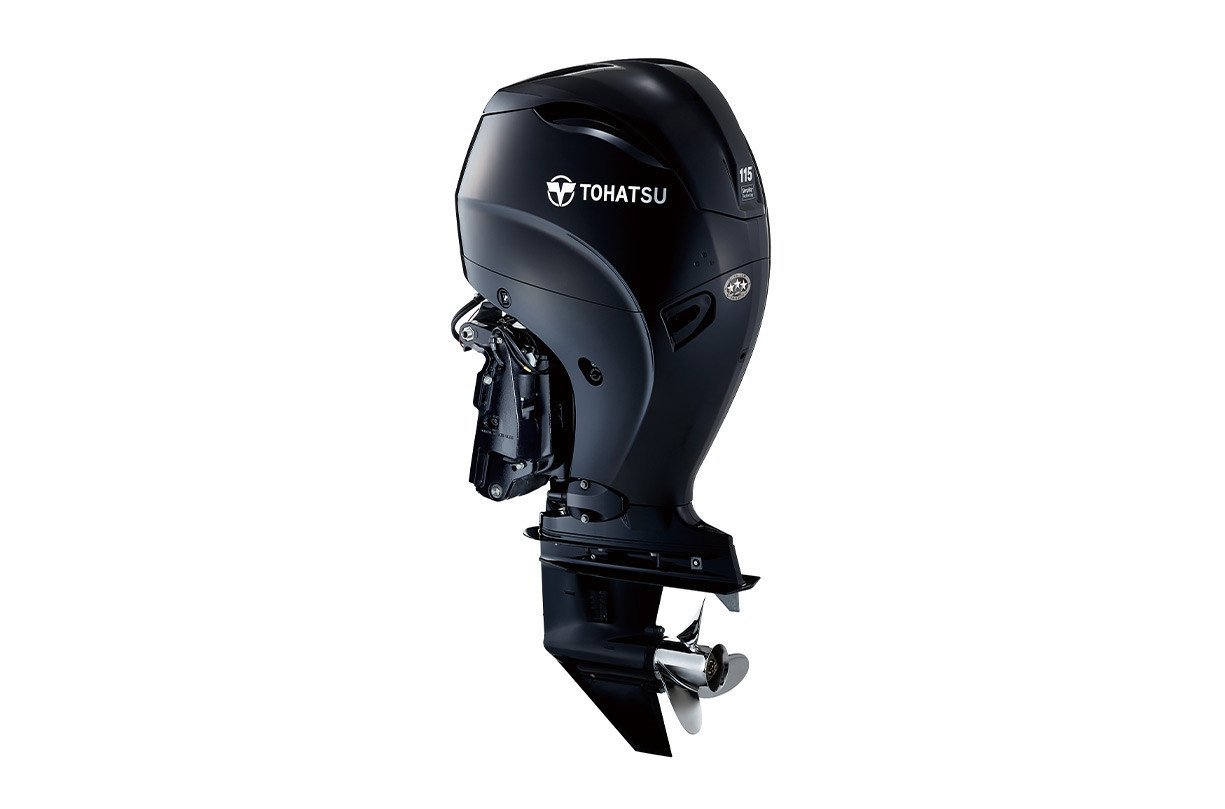 Tohatsu 115hp Outboard | Tiller or Remote Mechanical, 20" Shaft | MFS115AETL