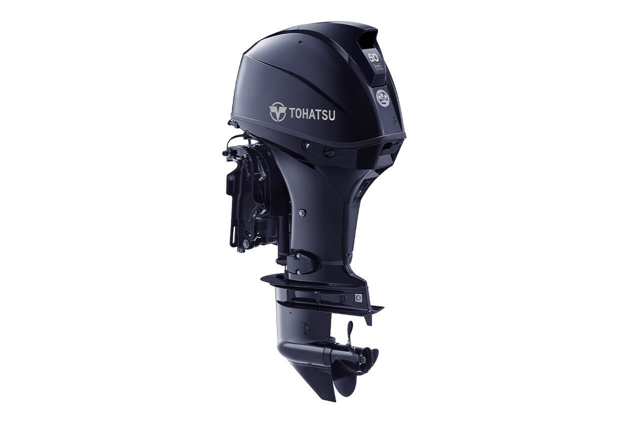 Tohatsu MFS50D 50HP 4-Stroke Outboard Motor – Long (20″) Shaft, Electric start