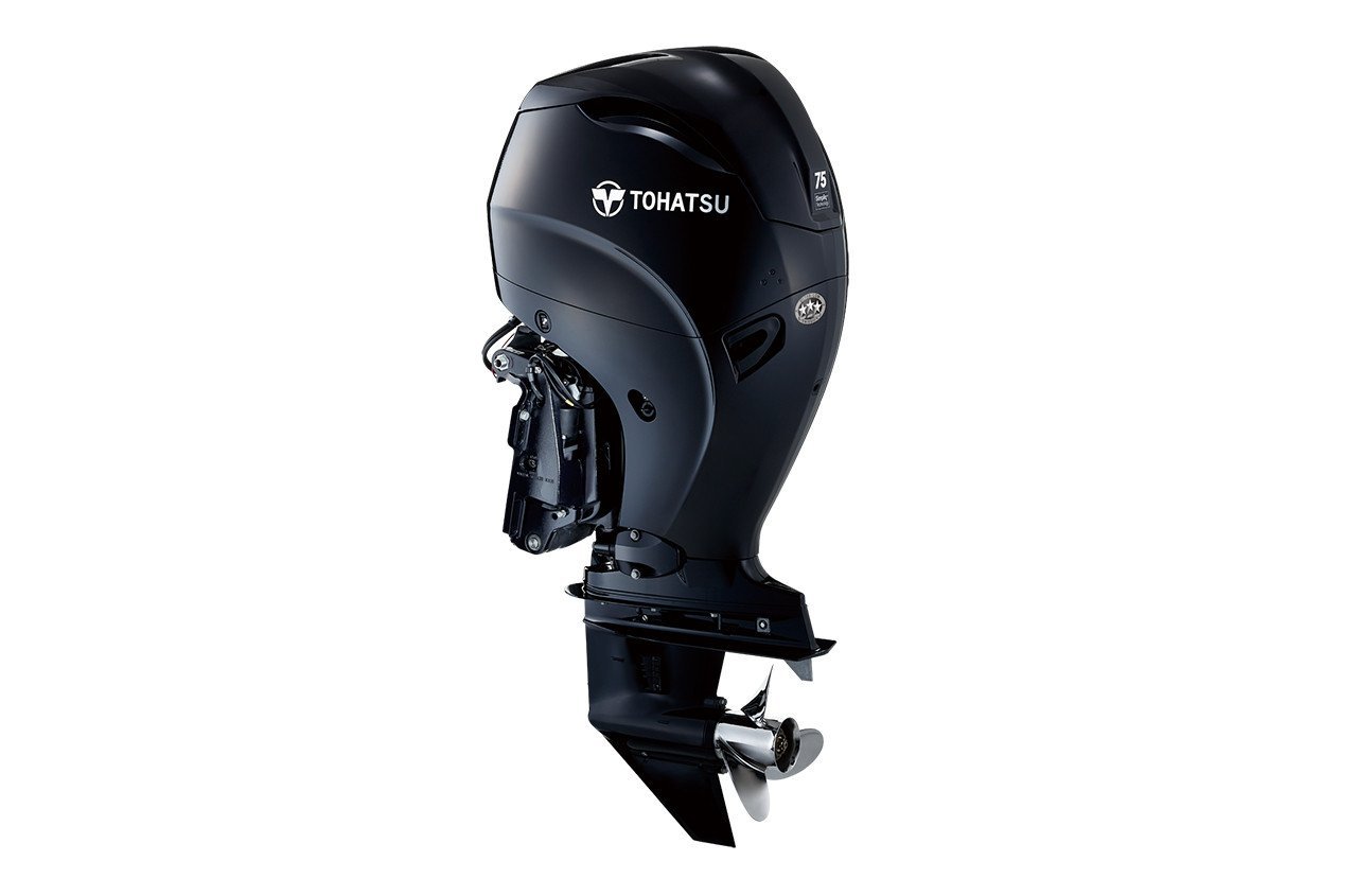 Tohatsu BFT75 75HP 4-Stroke Outboard Motor – Long (20″) Shaft, Electric start