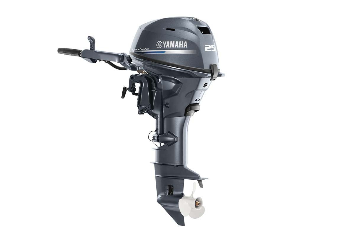 Yamaha F25SMHB 25HP 4-Stroke Outboard Motor – Short (15″) Shaft, Manual start