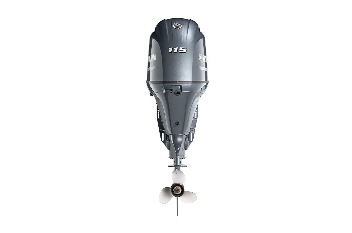 Yamaha 115hp Standard Outboard Motor 20" Shaft Standard Rotation Grey F115LB - Image 3