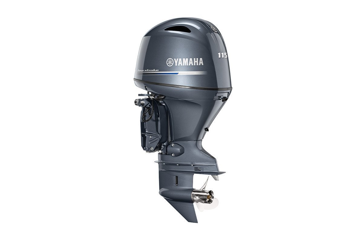 Yamaha 115hp Standard Outboard Motor 25" Shaft Counter Rotation Grey LF115XB