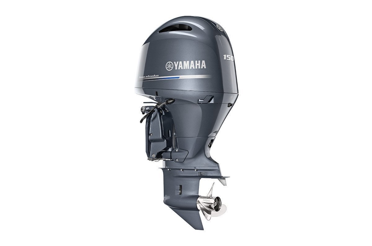 Yamaha 150hp DEC Outboard Motor 25" Shaft Counter Rotation Grey LF150XSA