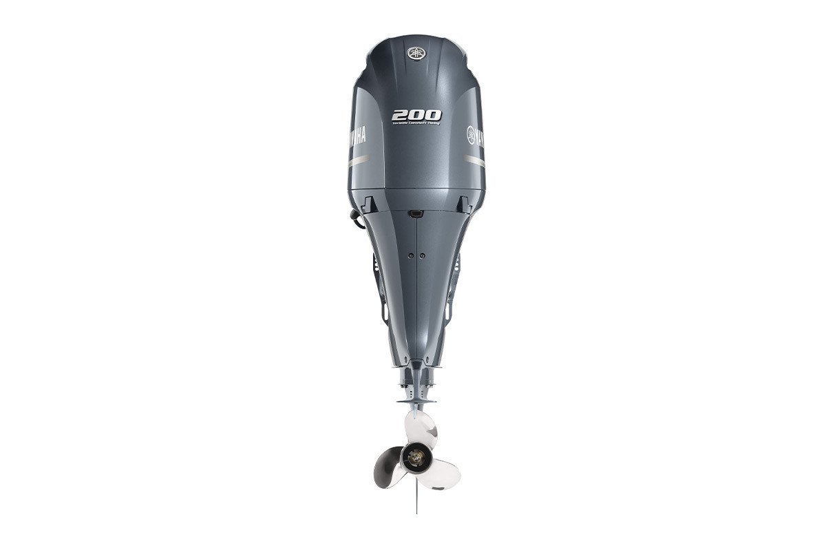 Yamaha 200hp Standard Outboard Motor 25" Shaft Counter Rotation Grey LF200XD - Image 3