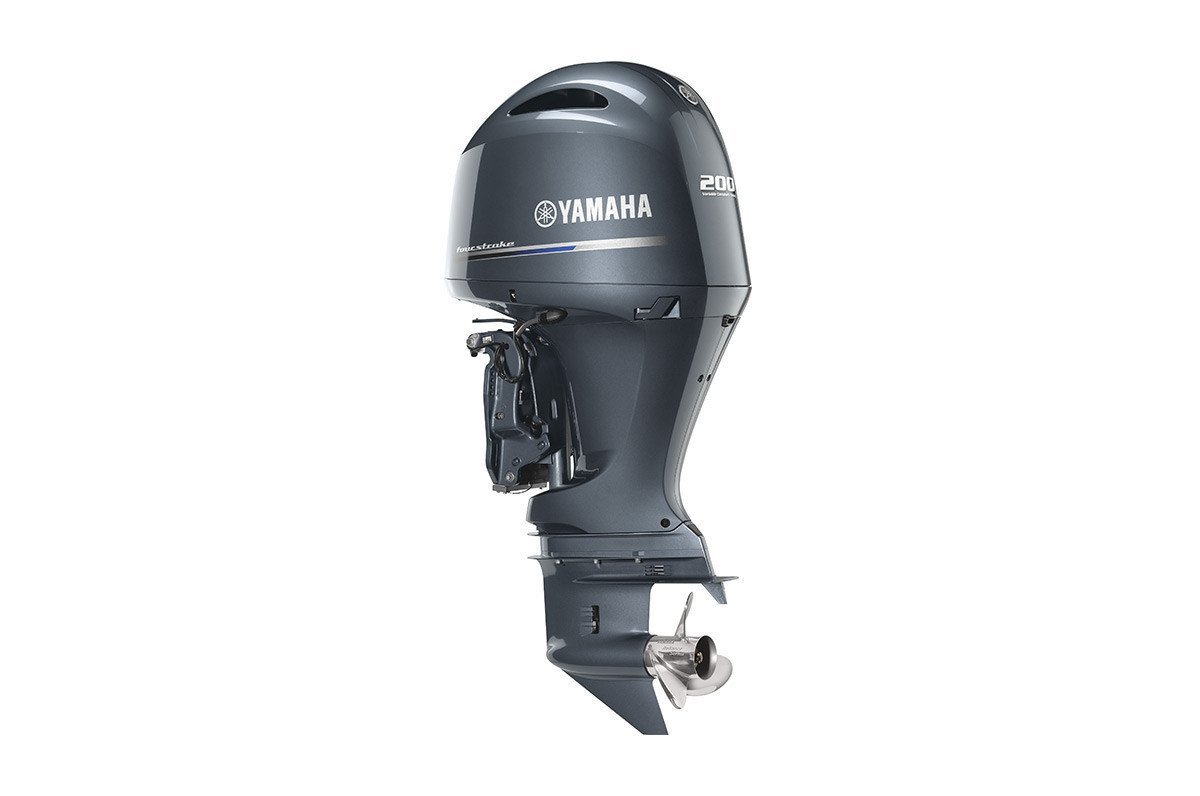 Yamaha 200hp Standard Outboard Motor 25" Shaft Counter Rotation Grey LF200XD
