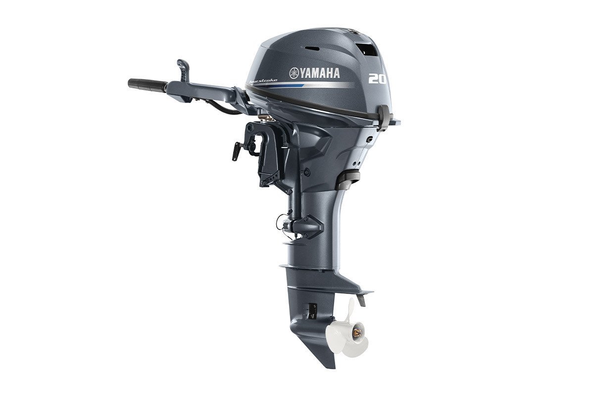 Yamaha 20HP 4-Stroke Outboard Motor | Tiller Steering | Electric + Manual Start | Manual | 15" Short | Model F20SWHB