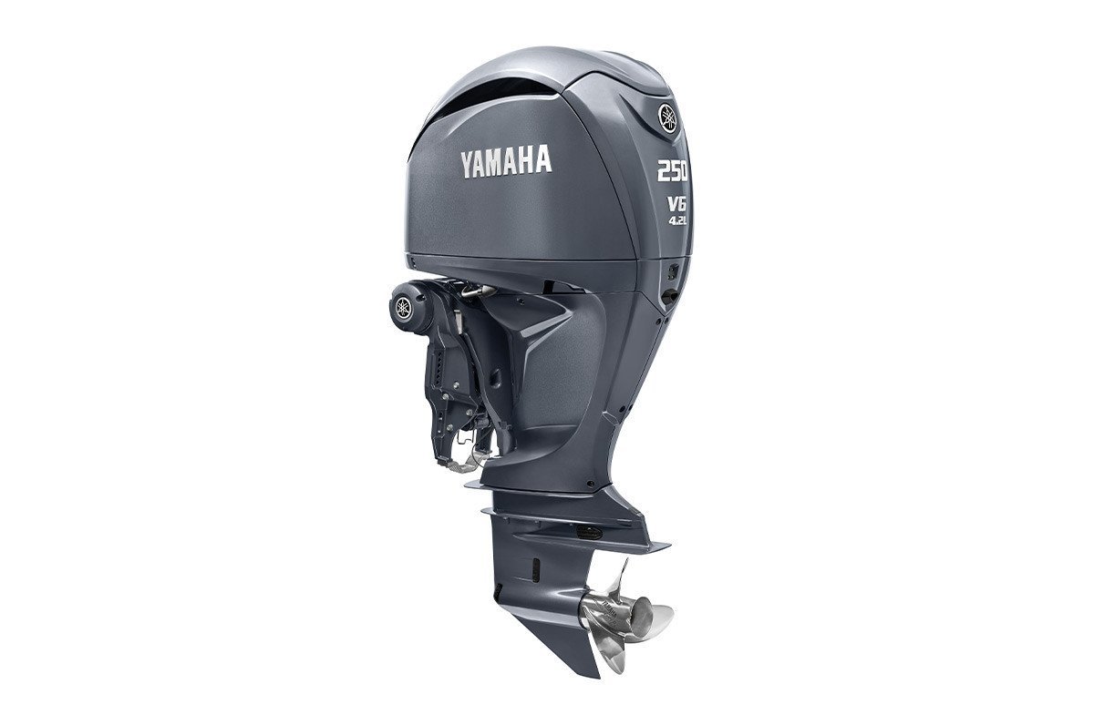 Yamaha 250hp Standard Outboard Motor 25" Shaft Counter Rotation Grey LF250XB