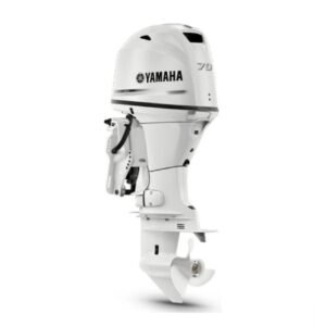 Yamaha 70hp Midrange Outboard Motor 20" Shaft Standard Rotation Pearl White F70LB2 WT