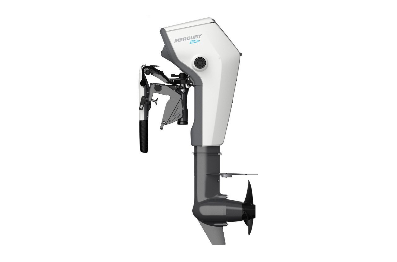 Mercury Avator Electric Outboard – 20ESH – 5hp Equivalent, Tiller, 15″ Shaft view 2