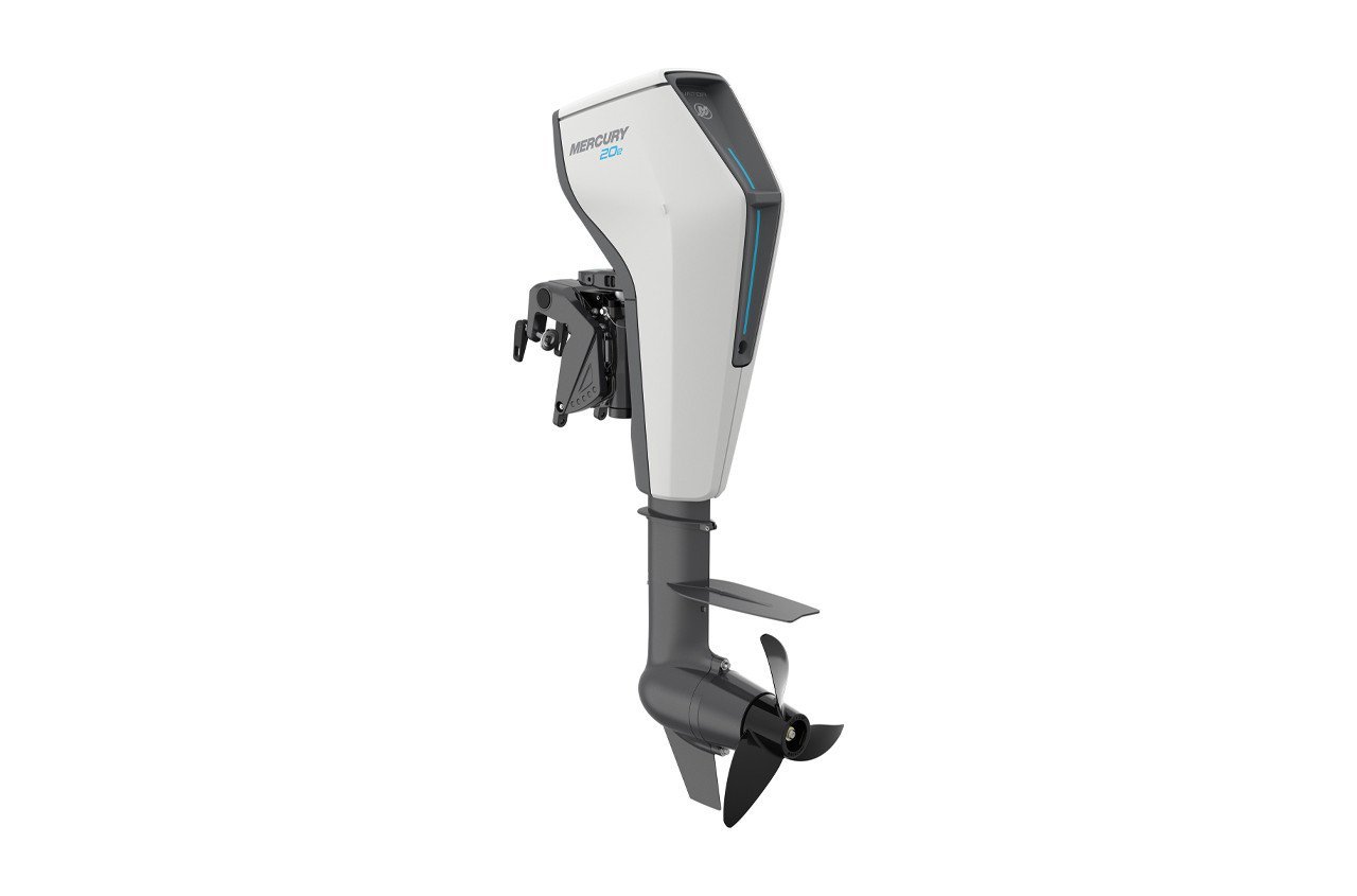 Mercury Avator Electric Outboard – 20EXLRC – 5hp Equivalent, Remote Control, 25″ Shaft