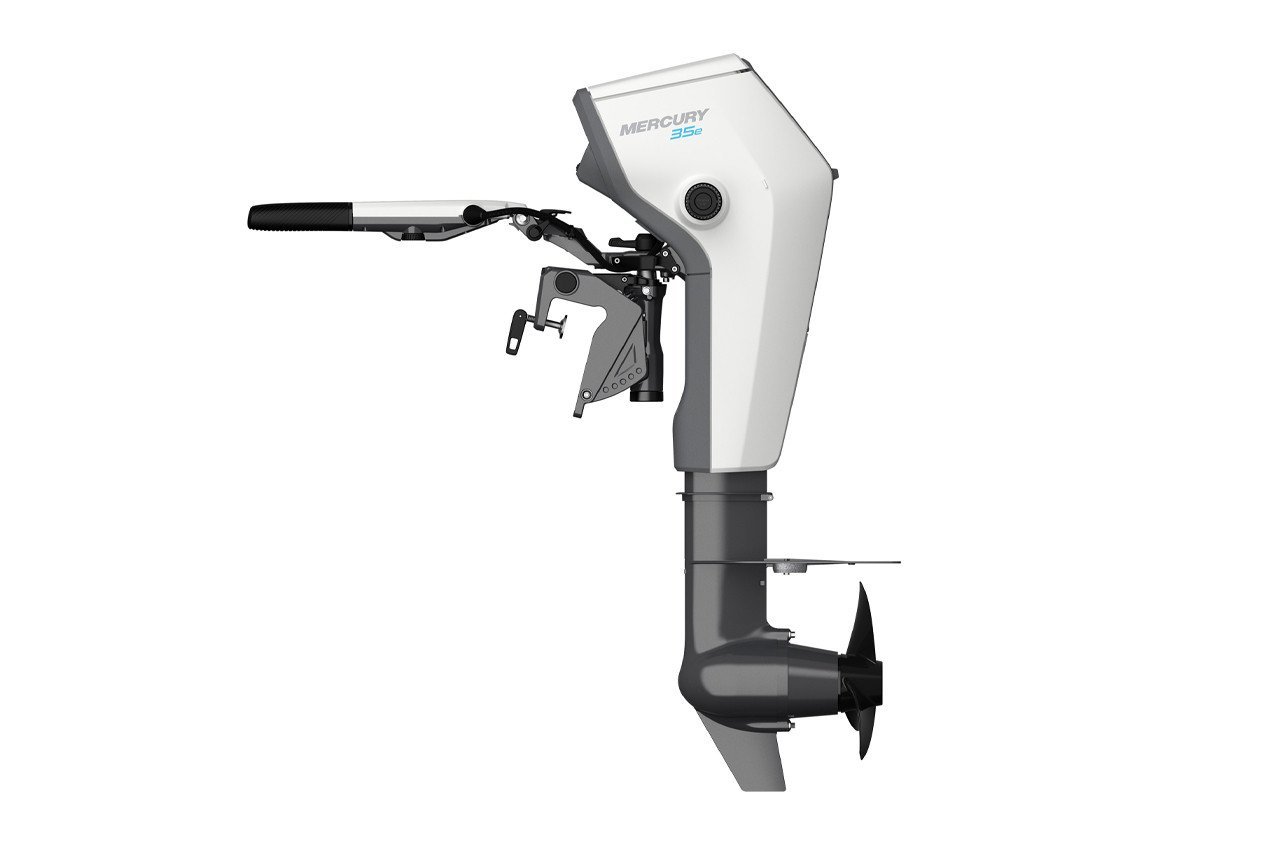 Mercury Avator Electric Outboard – 35ELH – 5hp Equivalent, Tiller, 20″ Shaft view 3