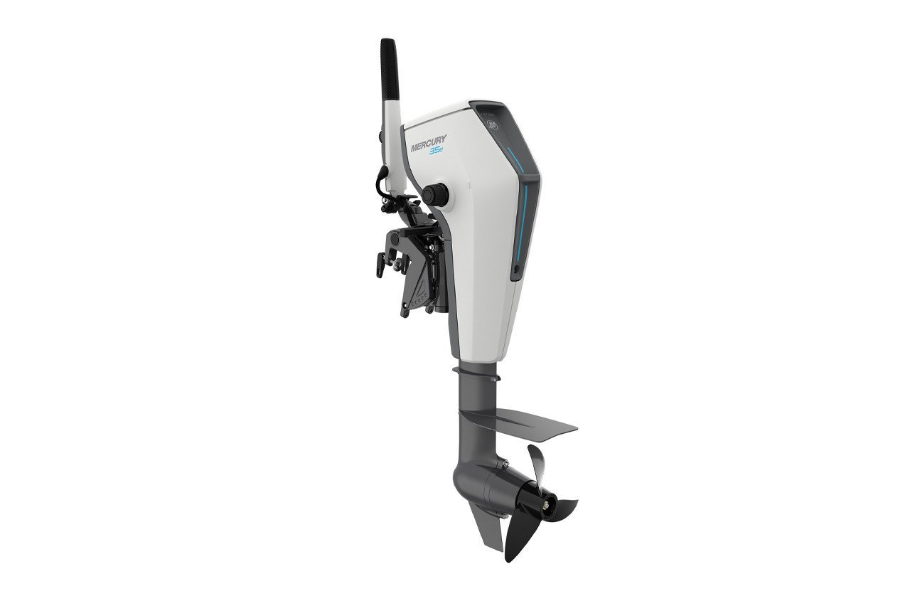 Mercury Avator Electric Outboard – 35ELH – 5hp Equivalent, Tiller, 20″ Shaft