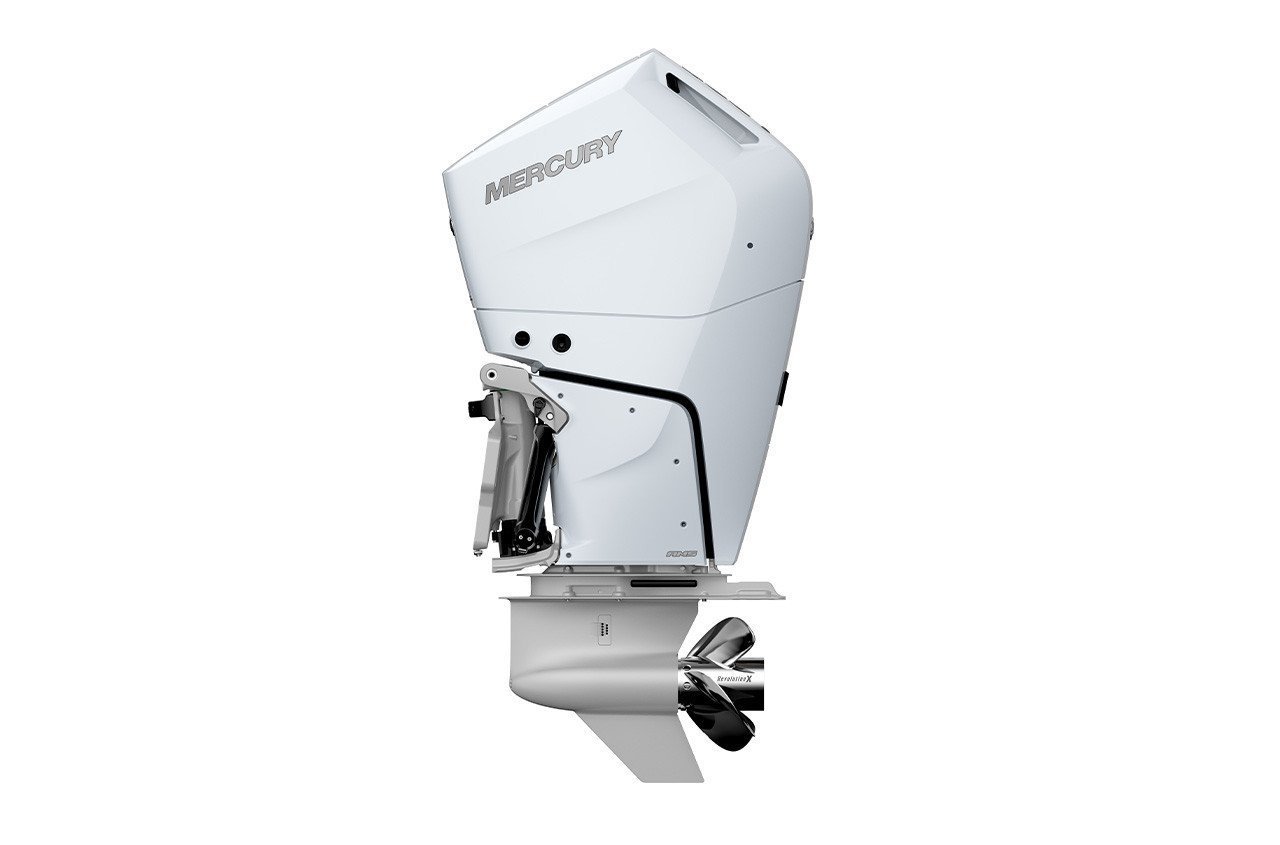 Mercury 350HP Verado V10 4-Stroke Outboard | Digital Throttle & Shift | Electric Start | 35″ XXX-Long | White | Verado 350XXXL V10 WH view 2