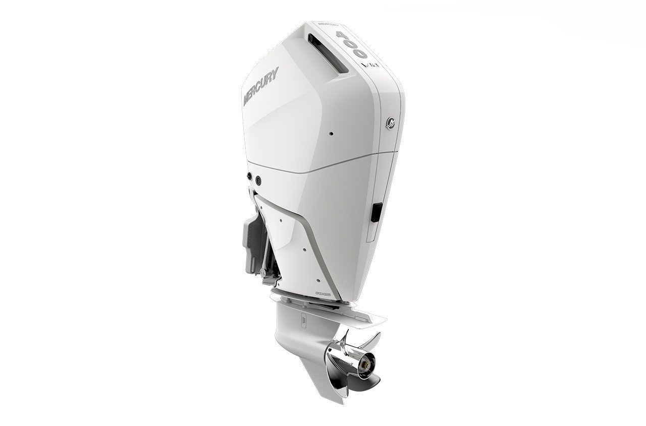 Mercury 400HP Verado V10 4-Stroke Outboard | Counter Rotation | Electric Start | 35″ XX-Long | White | Verado 400CXXXL V10 WH view 6