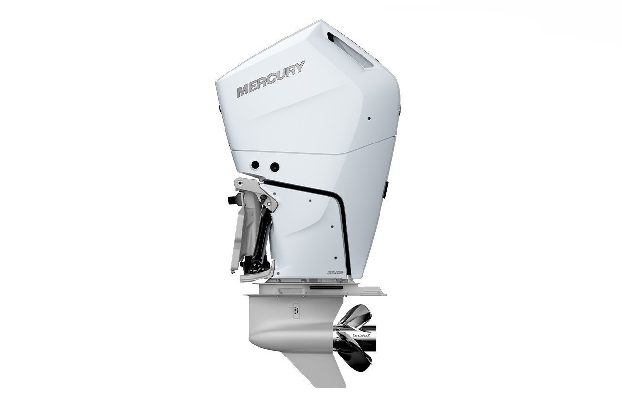 Mercury 400HP Verado V10 4-Stroke Outboard | Counter Rotation | Electric Start | 35″ XX-Long | White | Verado 400CXXXL V10 WH view 2
