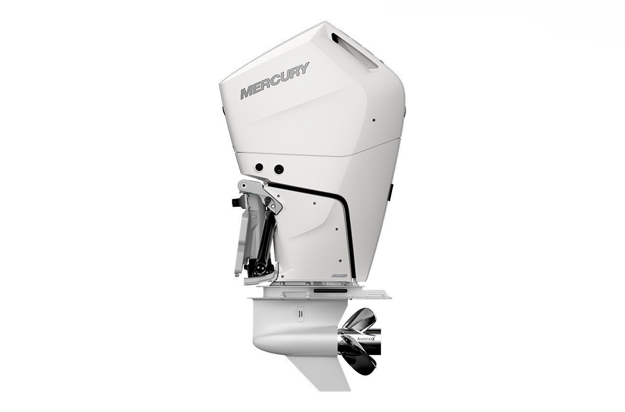 Mercury 400HP Verado V10 4-Stroke Outboard | Counter Rotation | Electric Start | 35″ XX-Long | White | Verado 400CXXXL V10 WH view 7