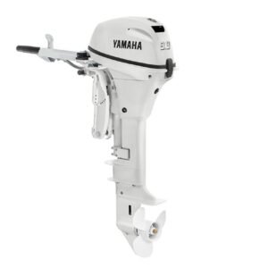 Yamaha 9.9HP 4-Stroke Outboard Motor | Tiller Steering | Manual Start | 15" Short | White | Model F9.9SMHB2