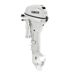 Yamaha 9.9HP 4-Stroke Outboard Motor | Remote Mechanical Steering | Electric Start | Power Tilt | 25" X-Long | White | Model T9.9XPB2