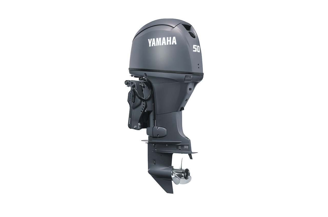 Yamaha 50hp Midrange Outboard Motor 20" Shaft Standard Rotation Grey F50LC