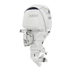 Yamaha 150hp Standard Outboard Motor 25" Shaft Counter Rotation Pearl White LF150XD2