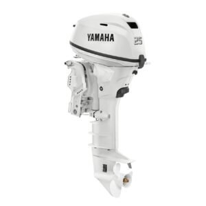 Yamaha 25hp High Thrust Outboard Motor 25″ Shaft Standard Rotation White T25XWTC2