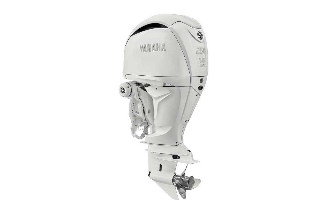 Yamaha 250hp DEC Outboard Motor 30" Shaft Counter Rotation White LF250USB2