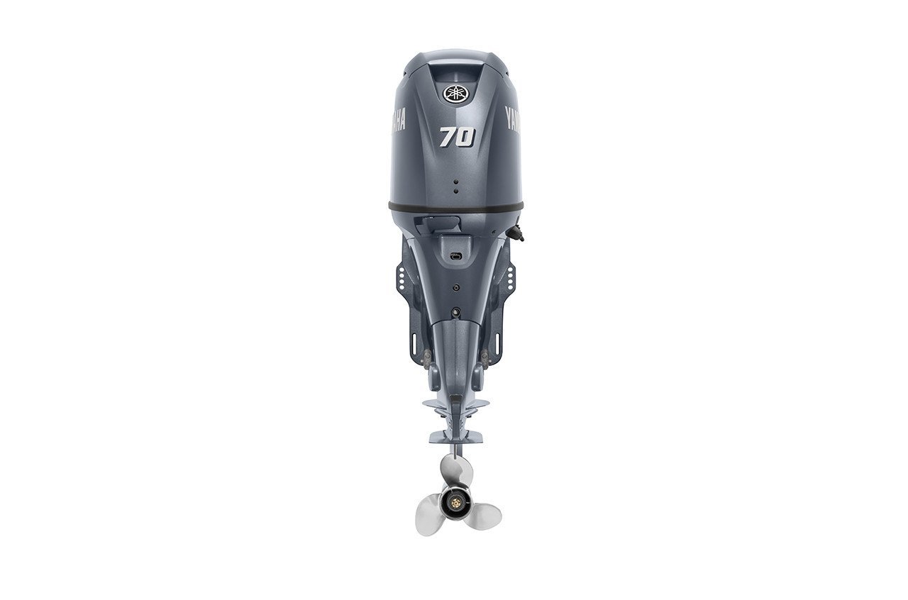 Yamaha F70AETL 70HP 4-Stroke Outboard Motor – Long (20″) Shaft, Electric start view 3