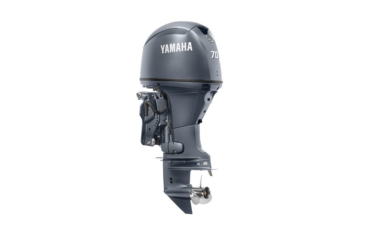 Yamaha F70AETL 70HP 4-Stroke Outboard Motor – Long (20″) Shaft, Electric start